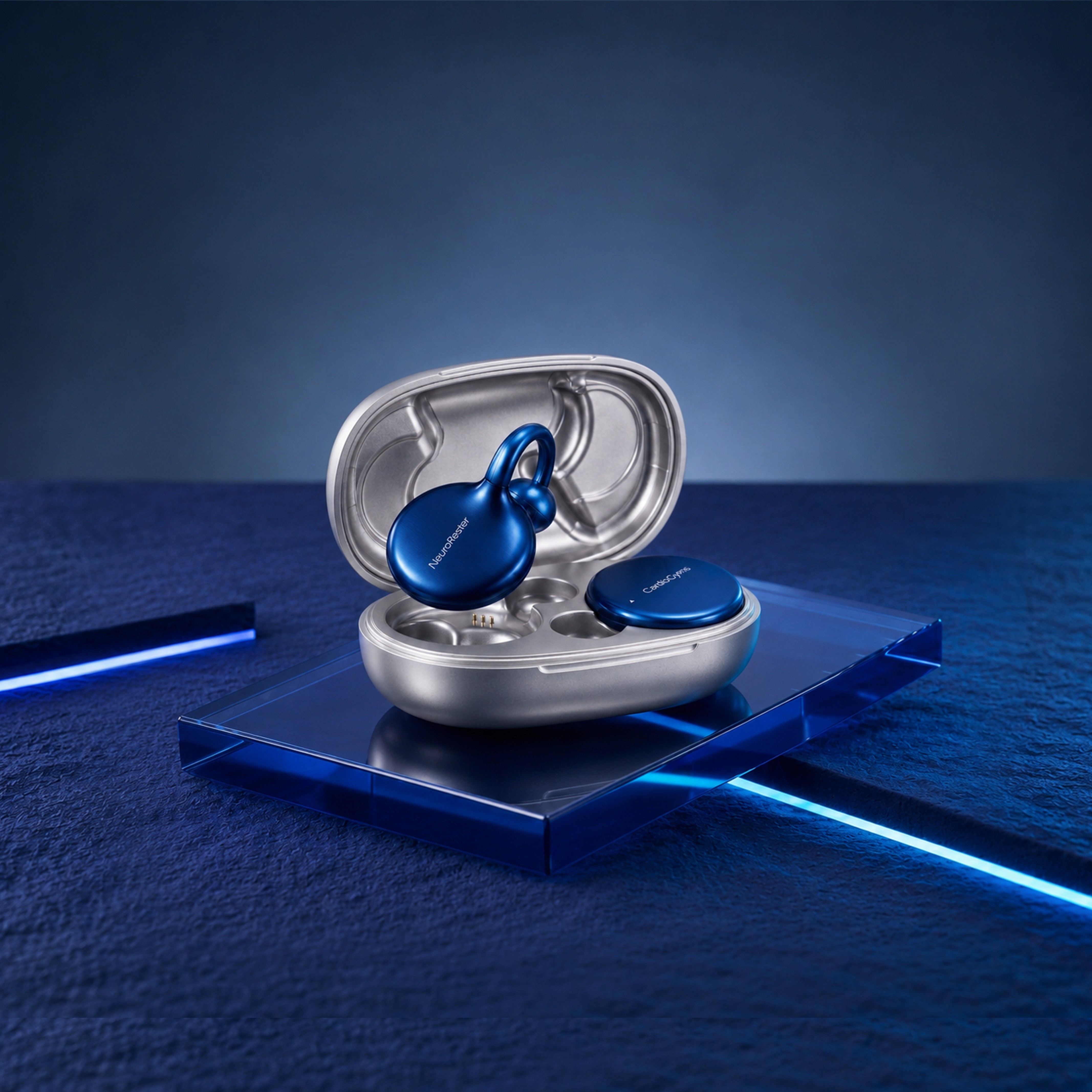 NeuroRester Deep Sleep Optimizer, Silver Blue