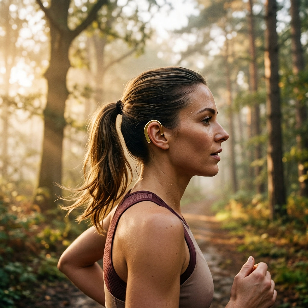 Active morning run with Neurorester Wearable
