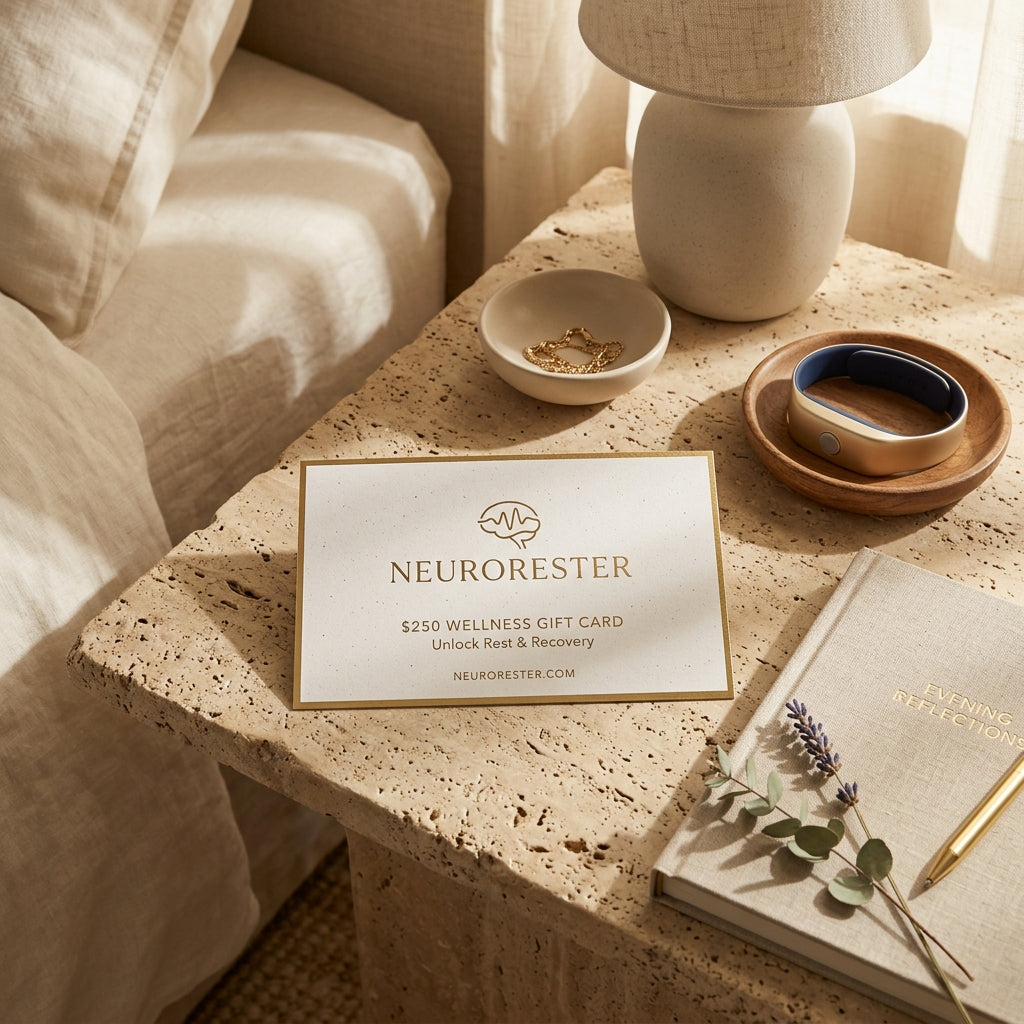Neurorester Gift Card on Sandstone Travertine